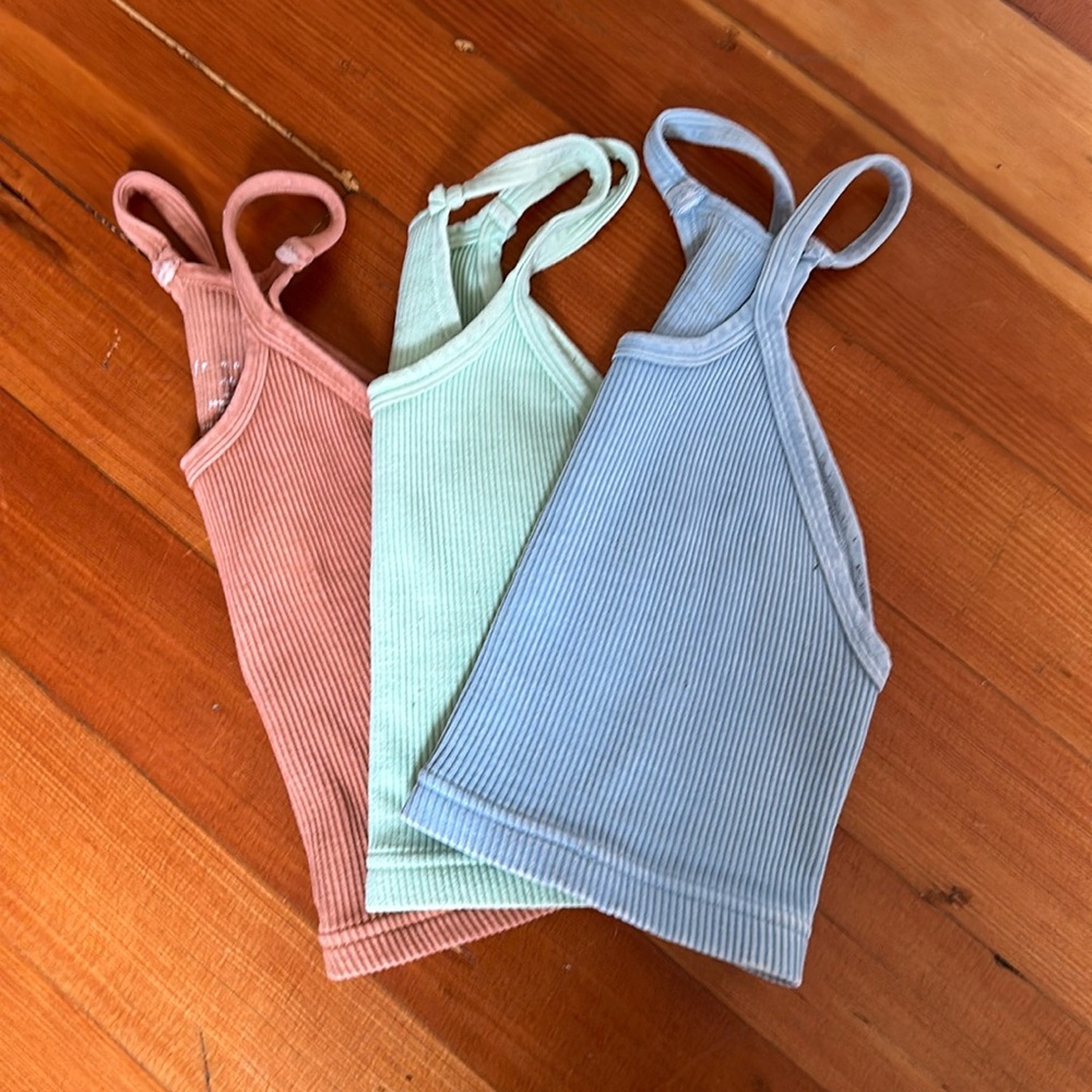 Free People Movement Happiness Runs Crop Tanks Size XS/S